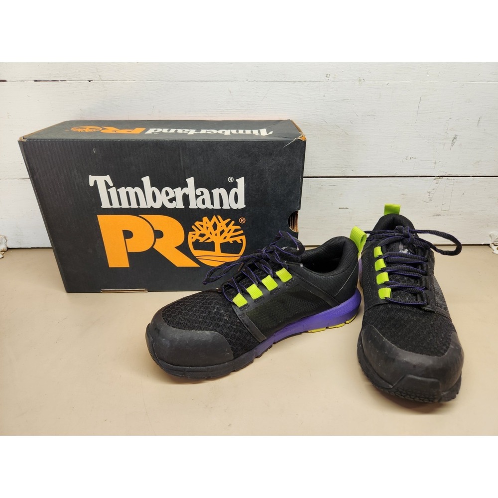 Timberland Pro Radius Comp Safety Toe Work Sneaker, Women's Size 6.5 Med,‎ Black